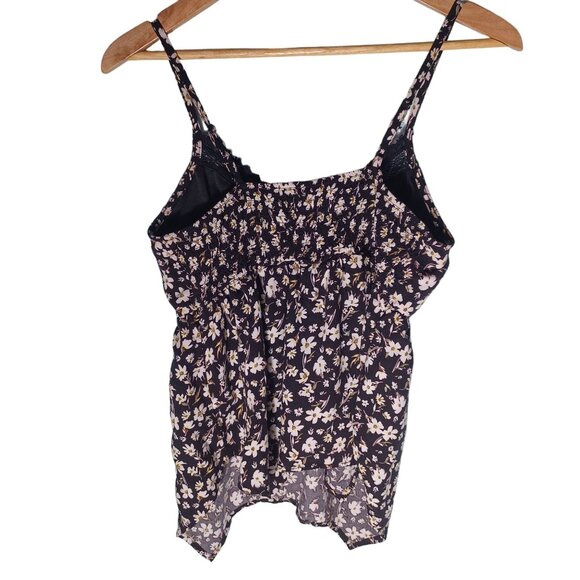 Womens Babydoll Cami Top Size Large Cottagecore Y2K Ditsy Floral Retro - Picture 7 of 9